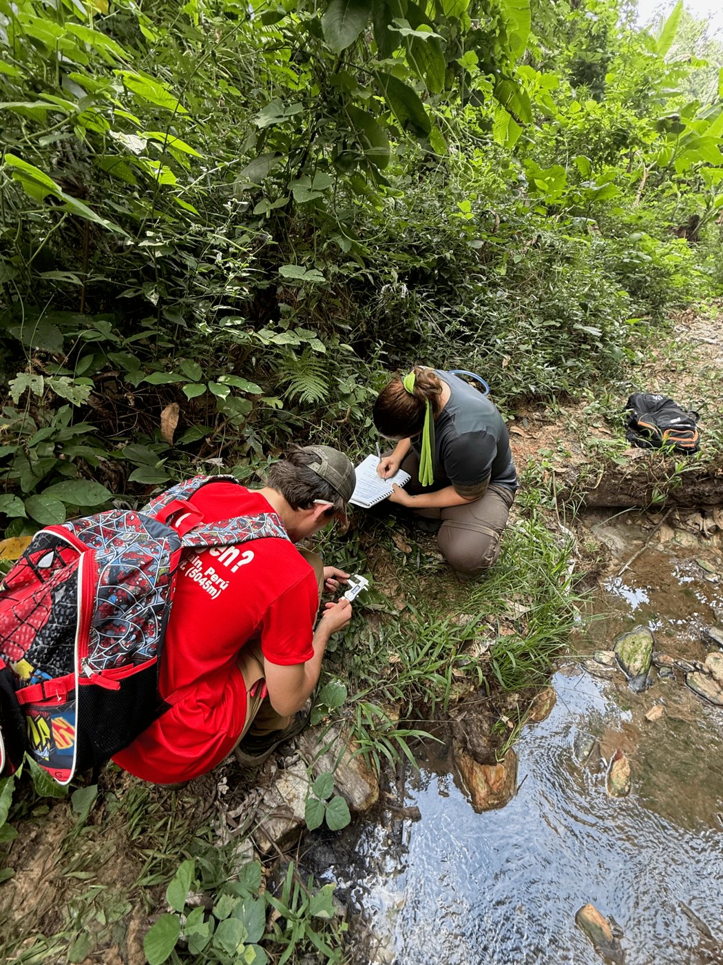 Brittany and me gathering data